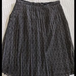 Ann Taylor Pleated Midi Skirt